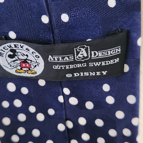 Vintage Atlas Design Disney Mickey Mouse Santa Silk Tie - Picture 4 of 5